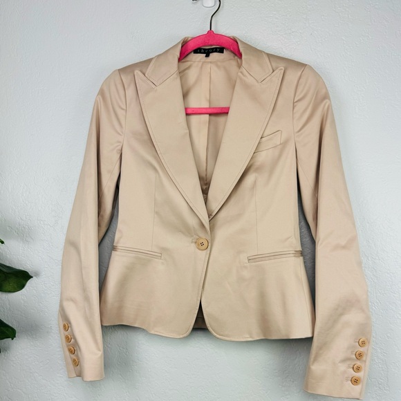 Theory Cream Colored Single Button Blazer Size 0 - Picture 8 of 8